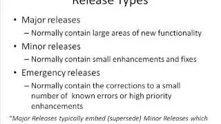 CSU  ITIL v3 Release Policy
