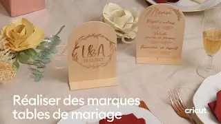 Réaliser des marques-tables de mariage I Cricut France