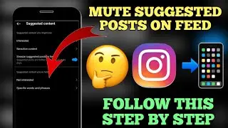 How To Snooze Suggested Posts On Instagram