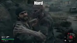 DAYS GONE - Comparison of levels of difficulty | EASY vs NORMAL vs HARD vs SURVIVAL