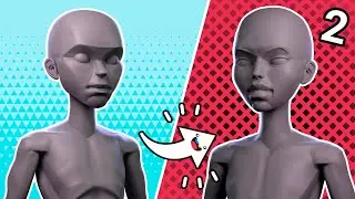 Sculpting the Face - Experimental Female Character Sculpting: Part 2