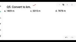 Convert m to km, GRADE 3rd