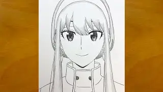Anime sketch | how to draw yor forger from SPY×FAMILY I step by step I Easy to draw I draw anime