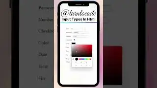 Most Useful Input Tag Types In HTML || Tips & Tricks || 