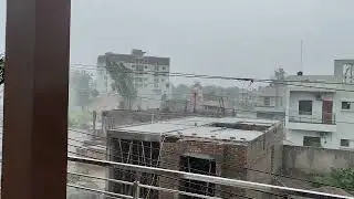बिपरजॉय चक्रवात का नजारा काफी डरवाना है ।।ये हालत ही आबू के