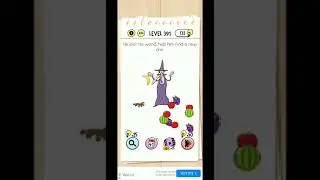 Level 391 He lost his wand. Help him find new one. #braintest #wizard #banana #samgamesolver #shorts