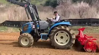 Riding a tractor with grandpapa