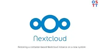 Restoring a container-based Nextcloud on a New System