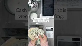 Counting the Money for this Weeks Cash Stuffing 