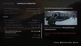 MENU DE ACESSIBILIDADES COMPLETO - THE LAST OF US 2