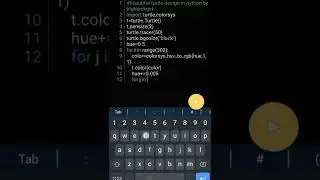 Beautiful turtle graphic design 🐢 in python programming 🔥 | 