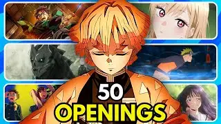 ANIME OPENING QUIZ🔥 - 50 Openings [VERY EASY - VERY HARD]