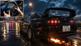 Toyota Supra MK4 1200 HP Full Send! | Assetto Corsa - Steering Wheel Gameplay