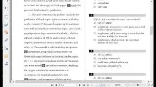 SAT Writing Section Full Passage Walkthrough 1