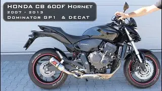 Honda CB 600F Hornet 2007 - 2013 ⚡️Dominator Exhaust Sound Compilation 🏍 Decat vs Catalyst 🔥 PC41