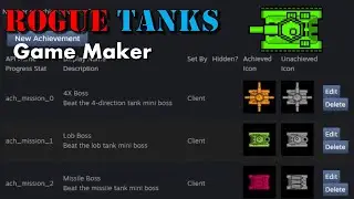 Creating a Demo and Steam Achievements - Rogue Tanks Dev Log Day 30 and Game Maker Tutorial