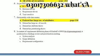 cs614 most important mcqs part#1 2023 finalterm / #virtualuniversity