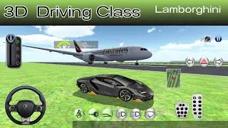 3D driving class - car simulator | Lamborghini free ride in airport #androidgames