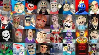 EPIC 50 Speed Runs in Scary Obby games BABY BOBBY'S DAYCARE! (FIRST PERSON OBBY) Barry Prison, Gran