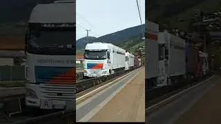 ROLA Departs - Trucks on Trains! #bahn #zug