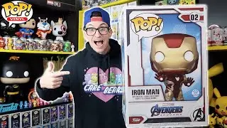 Unboxing the EXCLUSIVE 18 Inch IRON MAN Funko Pop! & more Black Light!