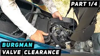 Suzuki Burgman 400 Valve Clearance Part 1 - Getting Ready - 2007-2016 | Mitch's Scooter Stuff