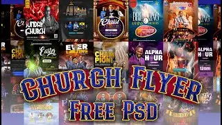 🔴 How to Design Church Flyer In Photoshop Free Psd Download | Church Flyer Templates Free 🏫