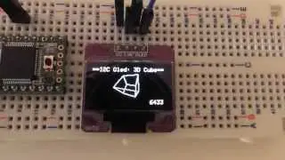 Teensy 3.1 I2C Oled 0.96" 128x64 3D Cube