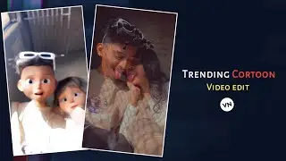 Cartoon face reels video editing | Snapchat cartoon face filter | Trending reels video editing