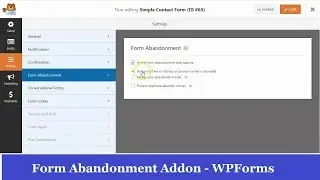 Form Abandonment Addon Features - WPForms