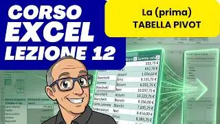 Corso Excel in italiano, semplice, veloce e pratico. Lezione n.12. TABELLA PIVOT SEMPLICE