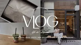 LIFE IN VIENNA | trying new viral food spots in Vienna, Polène Unboxing, korean egg sandwich, matcha