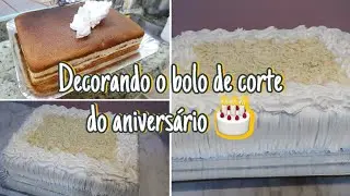 DECORANDO O BOLO DE CORTE DO ANIVERSÁRIO 🎁 | + DE 6KG DE BOLO 😨 |ABACAXI COM 🥥 | Letícia Borgheti