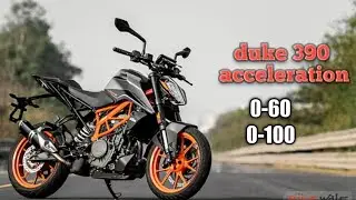 duke390 performance test | 0-100 acceleration | raw power