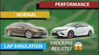 How Fast is the Normal and Performance version of the same car? (Lap Simulation)