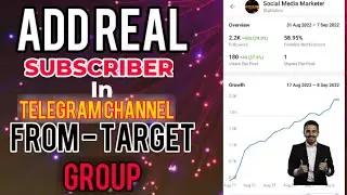 how to add active subscriber in telegram group || How to grow telegram channel || Telegram channel