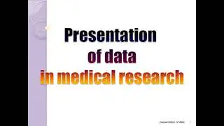 presentation of data