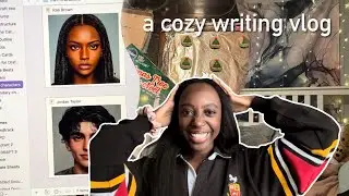 a cozy winter writing vlog