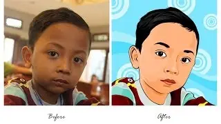 Menggambar vektor wajah menggunakan Inkscape (Tahap 2)