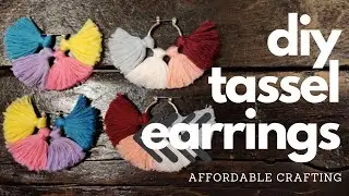 DIY Tassęl Earrings | How to make easy embroidery floss earrings at home