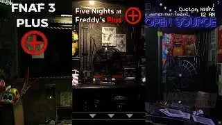 FNaF 1, 2 and 3 Plus comparison! (Night 5, jumpscares and extras!)