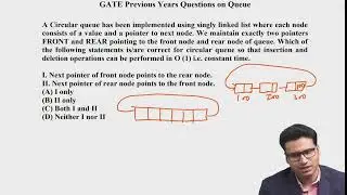 GATE | Queue Data Structure Questions | GATE Preparation