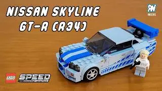 LEGO Speed Champions [76917] 2 Fast 2 Furious Nissan Skyline GT-R (R34) - Speed Build Review