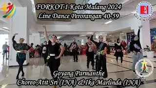 FORKOT 1 Kota Malang 2024 | Line Dance Perorangan Atas 39 | Goyang Parmanthe | ILDI Kota Malang