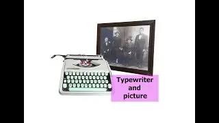 Typewriter and picture for escape room. Печатная машинка с картиной