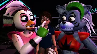 Friendly Glamrock Chica and Roxanne Wolf (FNaF Security Breach | SFM animation)