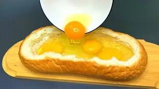 Fügen Sie einfach ein Ei zum Brot hinzu und das Ergebnis wird Sie überraschen! Einfaches Rezept!