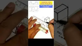 HOW TO DRAW ISOMETRIC VIEW Q.NO.6 ISOMETRIC PROJECTION IN ENGINEERING DRAWING #shorts