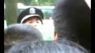 奥运圣火到来南京鼓楼