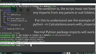 Python run module[script] with  -m option #10.1